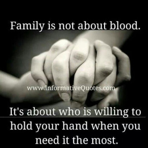 Family is not about blood