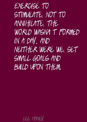 Exercise to stimulate,not to annihilate ~ Exercise Quote