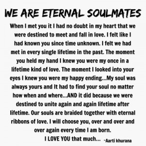 Awesome Quotes: We Are Eternal Soulmates