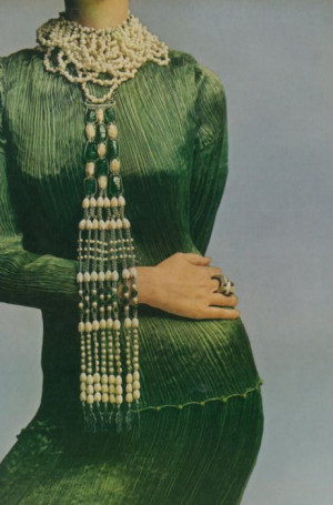 Photo: Arnaud de Rosnay for Vogue, 1969. Dress by Mary McFadden.