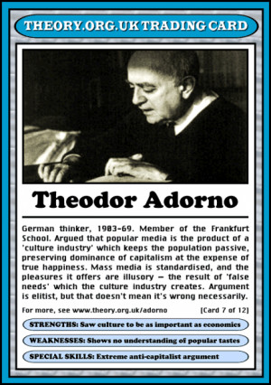 Theodor Adorno 1903-1969