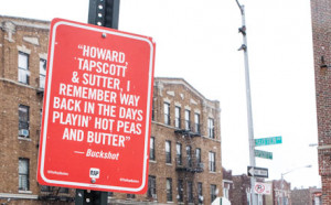 of hip hop music and his formidable sign-making skills in 