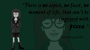 TV Quotes To Live By #1: Daria And Pizza by LonelyGuyInBedroom