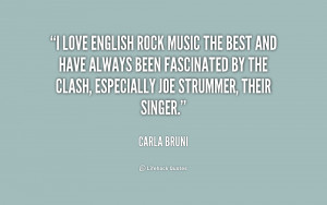 love English rock music the best and have always been fascinated by ...