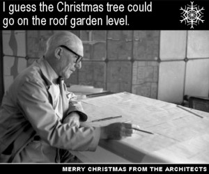 Happy holidays from the architects! We made you a card.