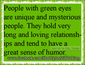 following are some facts to know about green eyed peoples