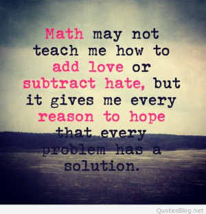 MATHEMATICAL QUOTES ABOUT LOVE