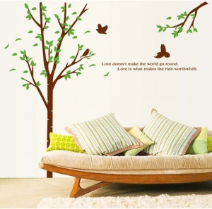 ... Decor-Removable-Mural-PVC-Decal-Sticker-Tree-Branches-With-Quotes-x095