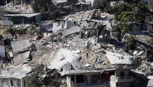destroyed by the earthquake in january 2010 port au prince haiti