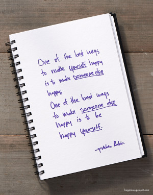 ... : What’s the Best Way to Make Yourself Happy? Someone Else Happy