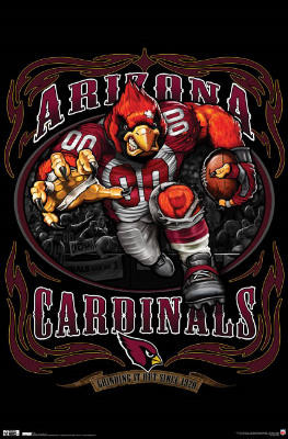 Arizona Cardinals (Mascot, Grinding It Out Since 1920) Sports Poster ...