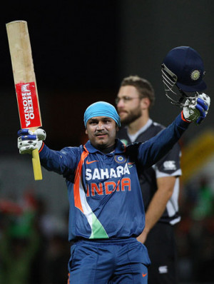 Virender Sehwag smashed the quickest One-day century by an Indian as ...
