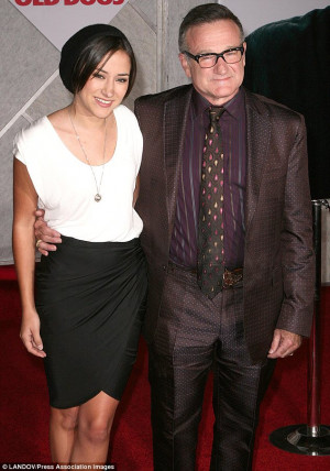 Tragic: Zelda's father Robin Williams committed suicide on Monday ...