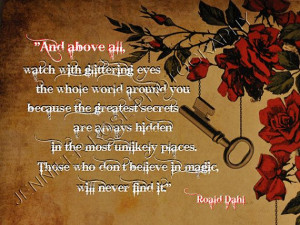 Roald Dahl Steampunk Victorian Goth Quote by JenniferRoseGallery, $15 ...