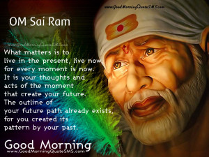 Om Sai Ram - Shirdi Sai Morning Blessings, Good Morning Quotes Images ...