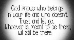 pray that you remove all relationships in my life that aren't of You ...