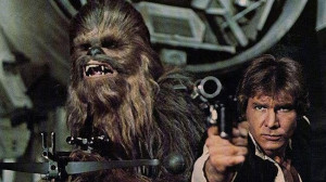 Chewbacca and Han Solo, ready to fight off Storm Troopers. Source ...