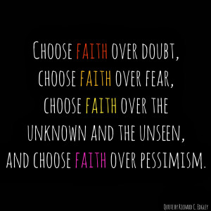 Choose faith over fear quote and free printable #freeprintable #quotes
