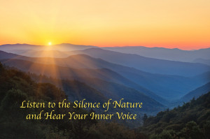 Listen to the Silence of Nature