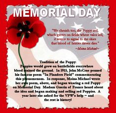 The Memorial Day Poppy Story More