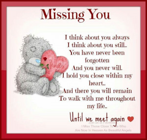 Missing you