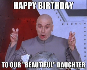 Dr. Evil Air Quotes - Happy birthday To our 