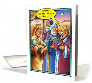 Price Tag Wise Men Funny Christmas card (1090282) by Nobleworks Funny ...