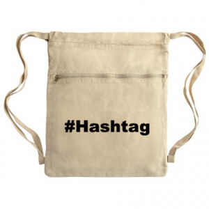 Hashtag Gifts > Hashtag Bags & Totes > Funny Hashtag Quote Cinch Sack