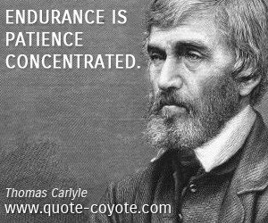 Endurance quotes - Endurance is patience concentrated.
