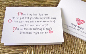 365 Reasons Why I Love You Quotes When i tell you that i love