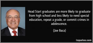 Head Start graduates are more likely to graduate from high school and ...