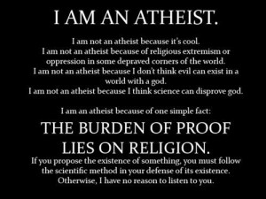 am an Atheist.