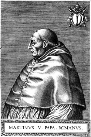 Pope Martin V Portrait of pope martin v