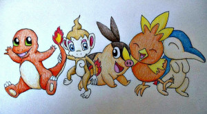 Pokemon Fire Starters...