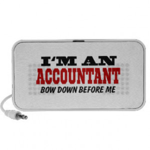 An Accountant Bow Down Before Me Notebook Speakers