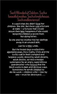 Flowers in the Attic - Back Cover