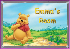 Winnie the Pooh Door Plaque