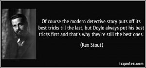 story puts off its best tricks till the last, but Doyle always put ...