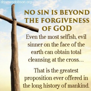 No sin is beyond the forgiveness of God
