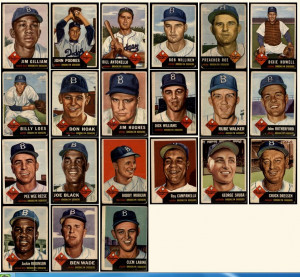 1952 Topps set and 1953 Dodgers and Yankees Team Sets Custom Built by ...