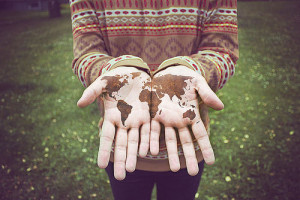 earth, hand, hands, hipster, photo, photography, pullover, tattoo