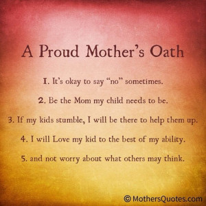 Proud Mother's Oath