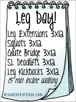 The Workouts :: Leg Day!