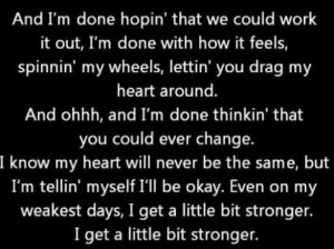 Little Bit Stronger lyrics - Sara Evans