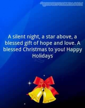 Silent Night, A Star Above, A Blessed Gift Of Hope And Love