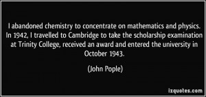 More John Pople Quotes