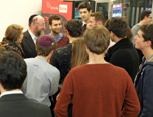 Chief Rabbi Ephraim Mirvis meets students. Photo courtesy of 'North ...