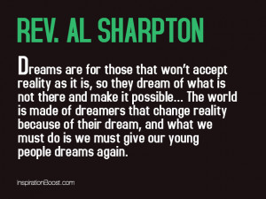 Rev Al Sharpton Dream Quotes