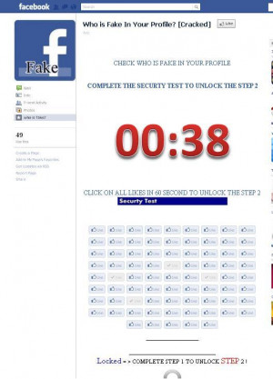 Who is Fake in your Profile? Facebook Scam