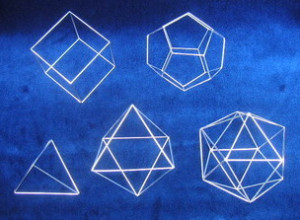 Platonic solids by Sandra Reeves